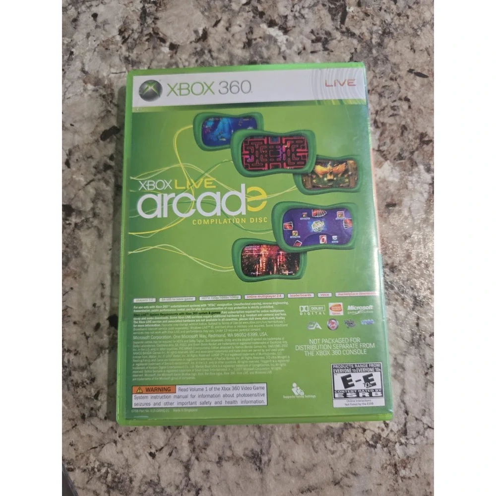 Sega Superstars Tennis & Xbox Live Arcade - Xbox 360 - Complete in Box CIB